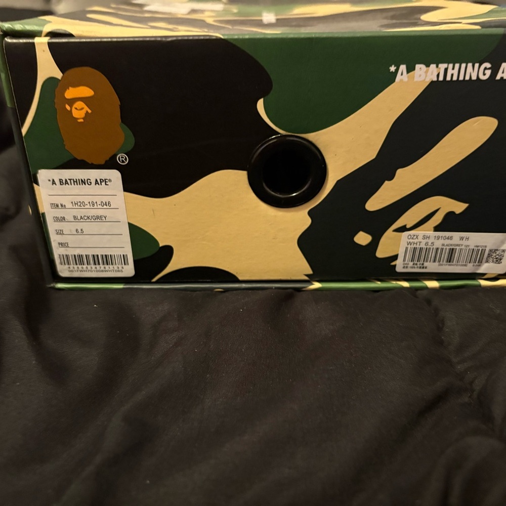 Bape Black and Green Athletic Shoes